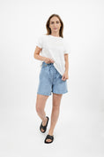 Load image into Gallery viewer, Montana Denim Paperbag Shorts - Sky