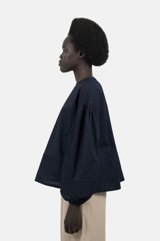 Strasbourg Blouse - Kalonjii/Blue