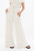 Load image into Gallery viewer, Ankara Palazzo Jogger - Powder White