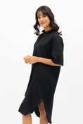 Load image into Gallery viewer, Seville Midi Dress - Licorice Black