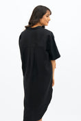 Load image into Gallery viewer, Seville Midi Dress - Licorice Black