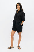 Load image into Gallery viewer, Seville Short Sleeves Shirt - Licorice Black