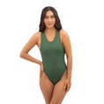 Load image into Gallery viewer, Santorini Swimsuit - Seaweed Green
