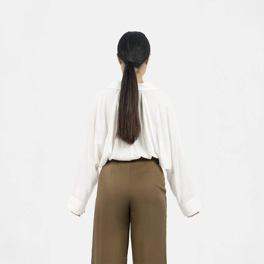 Siena Batwing Sleeve Shirt - Creme