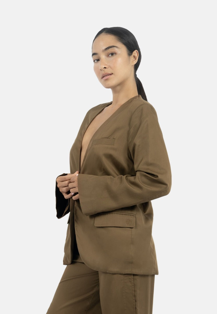 Auckland Blazer - Taupe