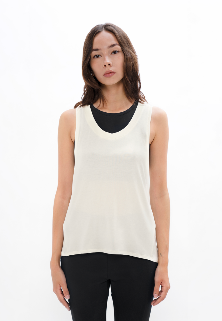 Brussel Tank Top - Powder