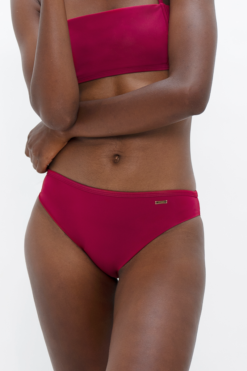 Brisbane Bikini Bottom - Red Coral