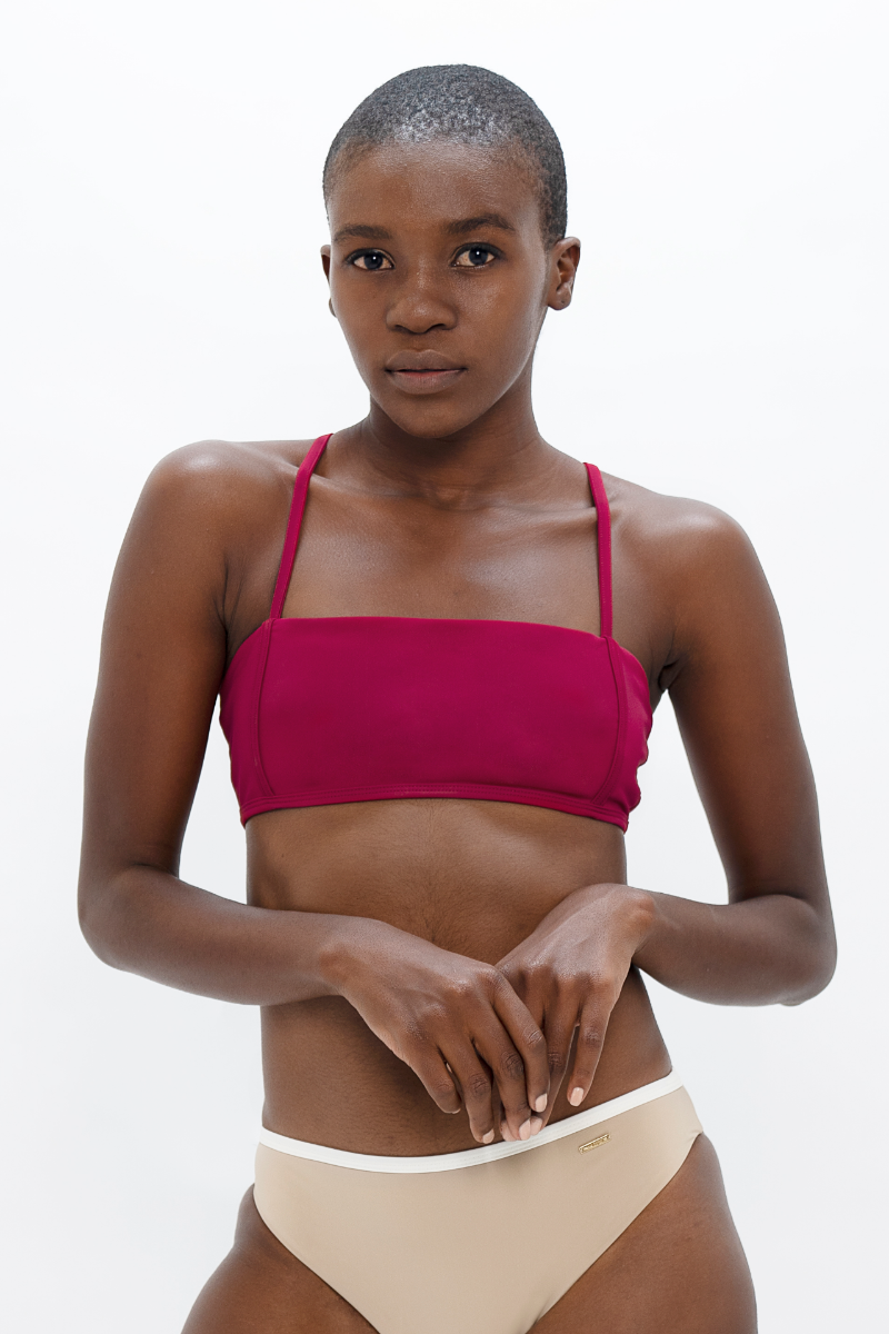 Brisbane Bikini Top - Red Coral