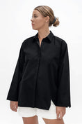 Load image into Gallery viewer, Budapest Oversize Shirt - Eclipse Black
