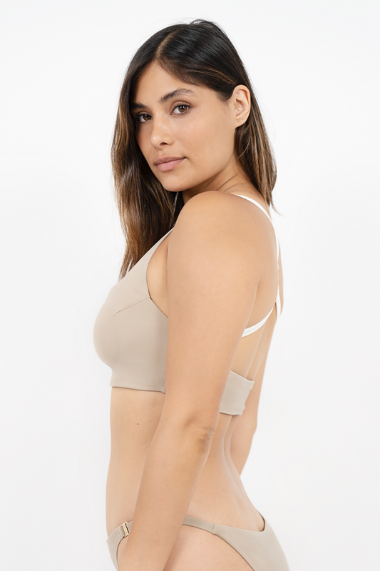 Crete Bikini Top - Sand Beige