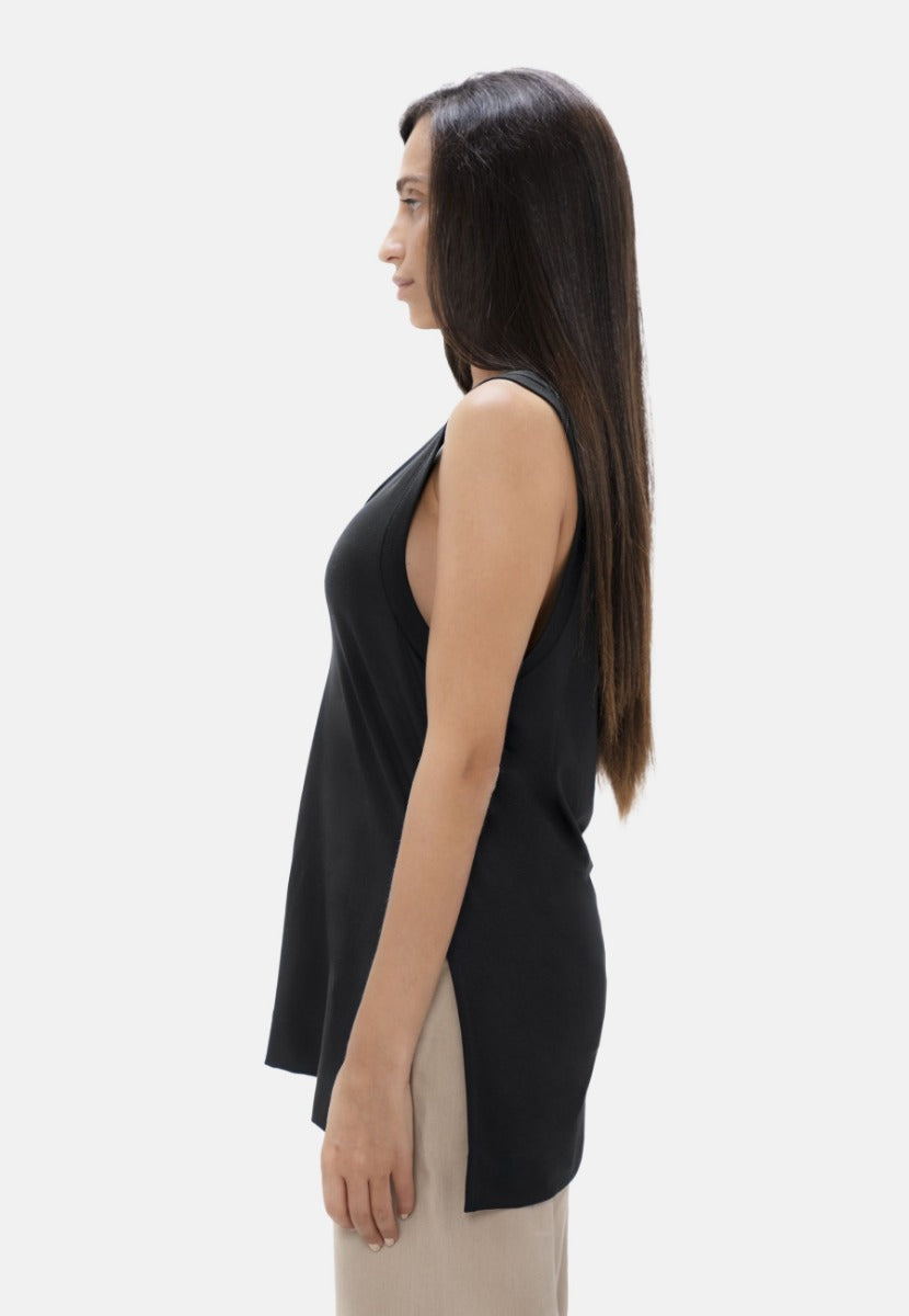 Cusco Tank Top - Black Sand