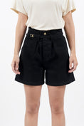 Load image into Gallery viewer, Montana Denim Paperbag Shorts - Celeste
