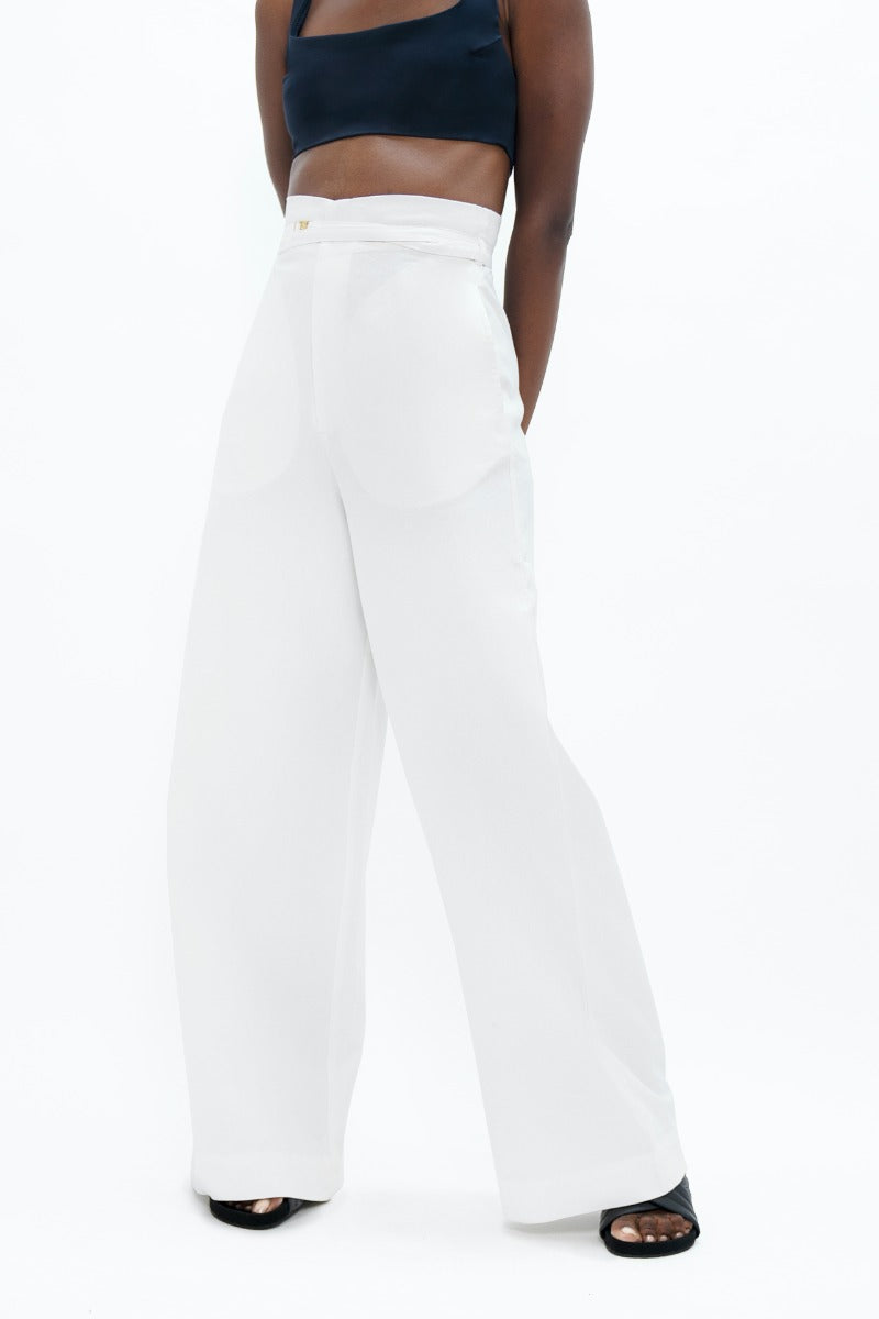 Florence Pants - White Dove