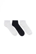 Load image into Gallery viewer, Ankle Socks - Mix 2 White & 1 Black
