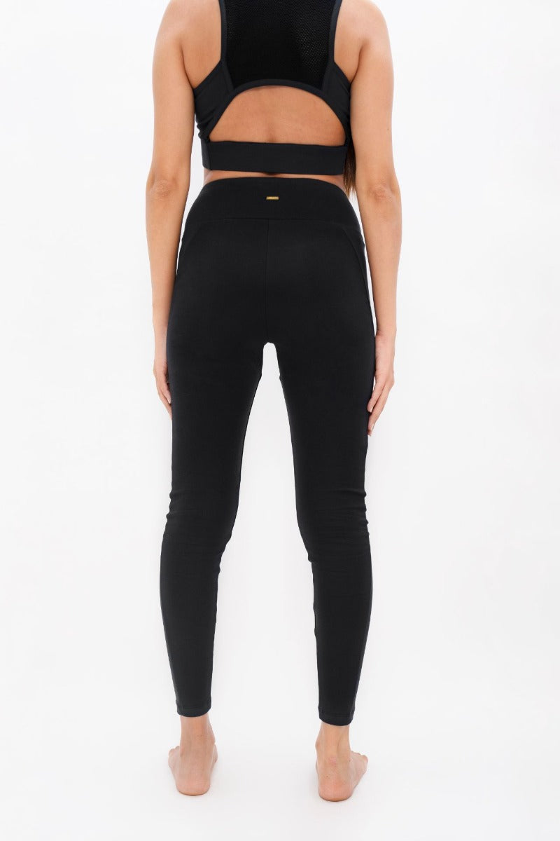 Munich Ankle Length Legging - Black Sand