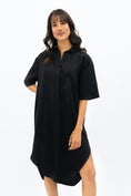 Load image into Gallery viewer, Seville Midi Dress - Licorice Black
