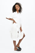 Load image into Gallery viewer, Seville Midi Dress - Porcelain White
