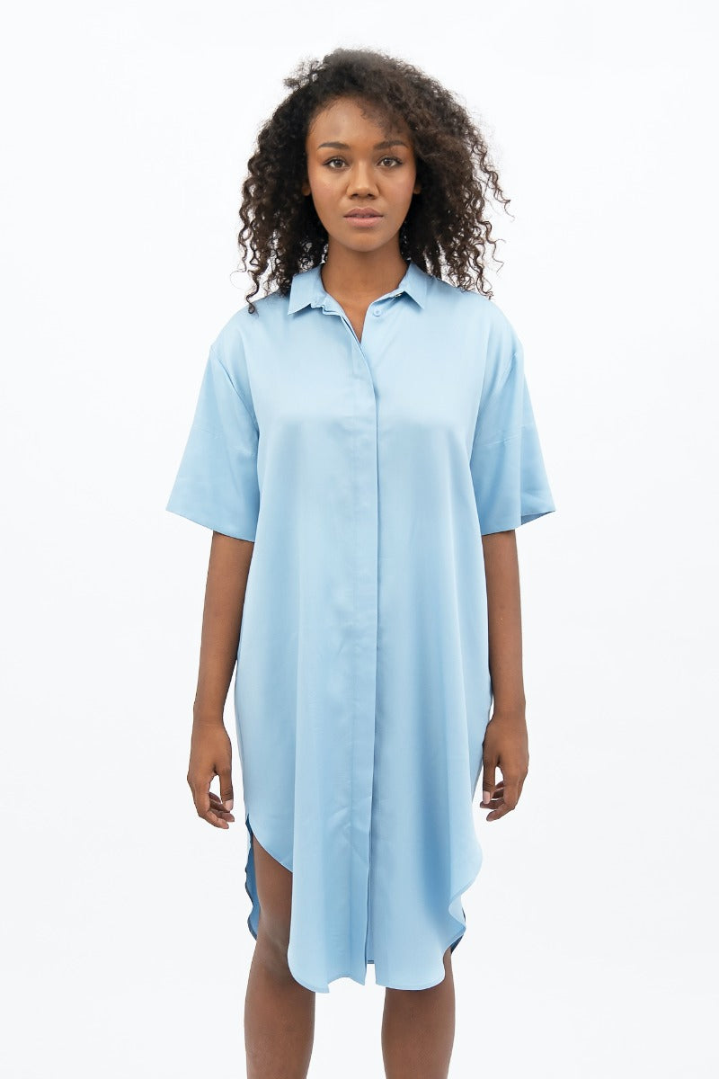 Seville Midi Dress - Sommerhus Blue