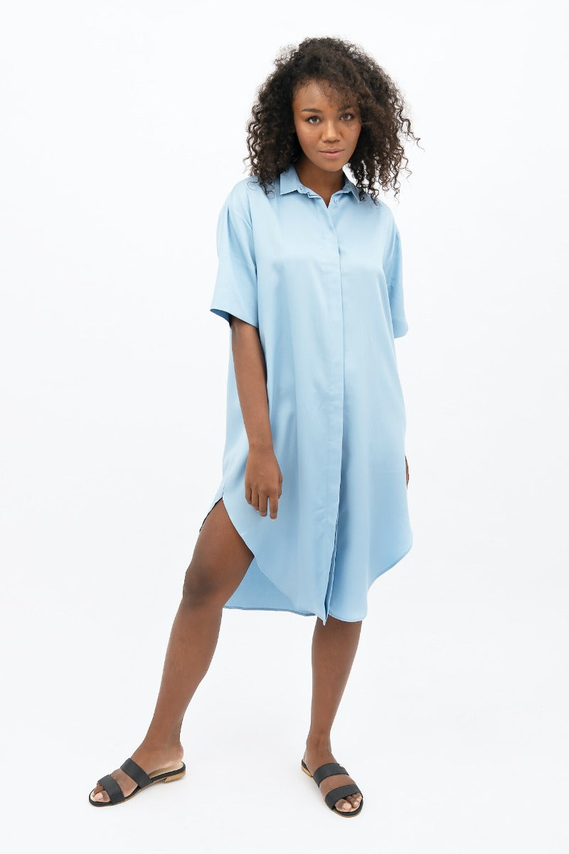 Seville Midi Dress - Sommerhus Blue