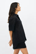 Load image into Gallery viewer, Seville Short Sleeves Shirt - Licorice Black
