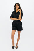 Load image into Gallery viewer, Seville Short Sleeves Shirt - Licorice Black
