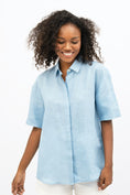 Load image into Gallery viewer, Seville Short Sleeves Shirt - Sommerhus Blue
