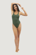 Load image into Gallery viewer, Saint Tropez Swimsuit - Seaweed Green
