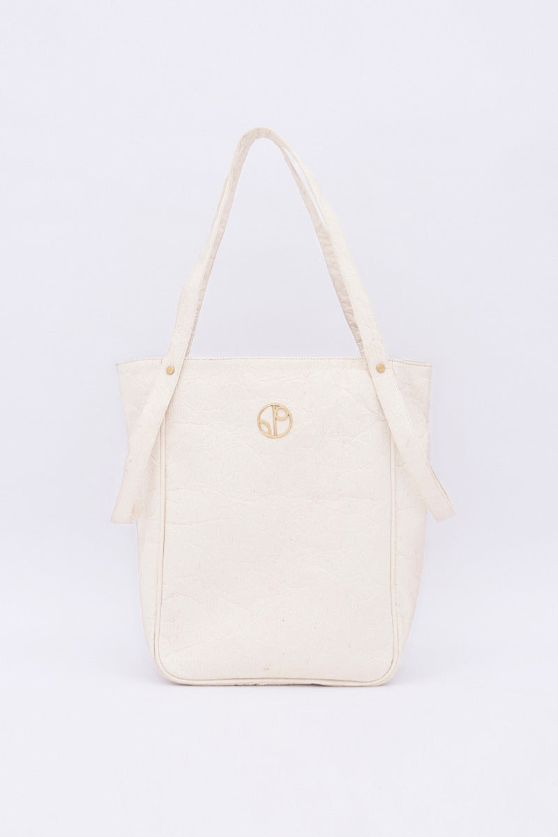 Tokyo Totebag Pinatex - Latte White