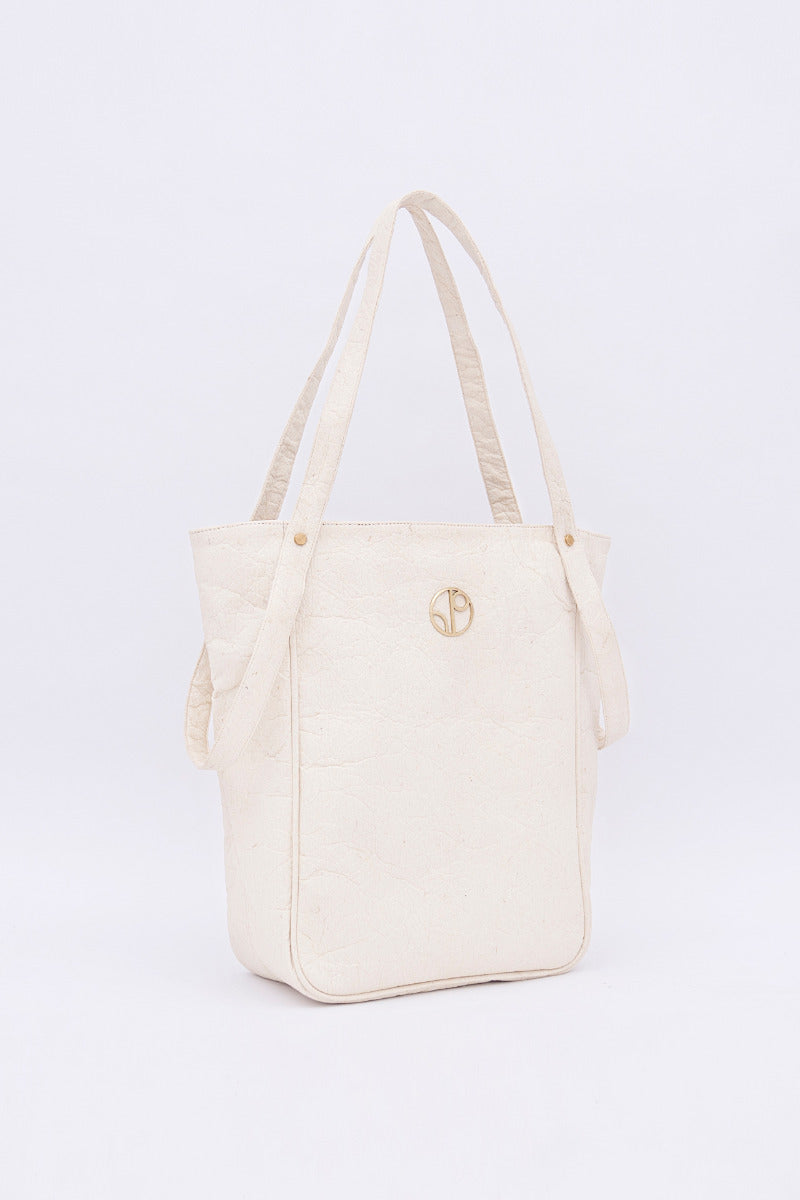 Tokyo Totebag Pinatex - Latte White