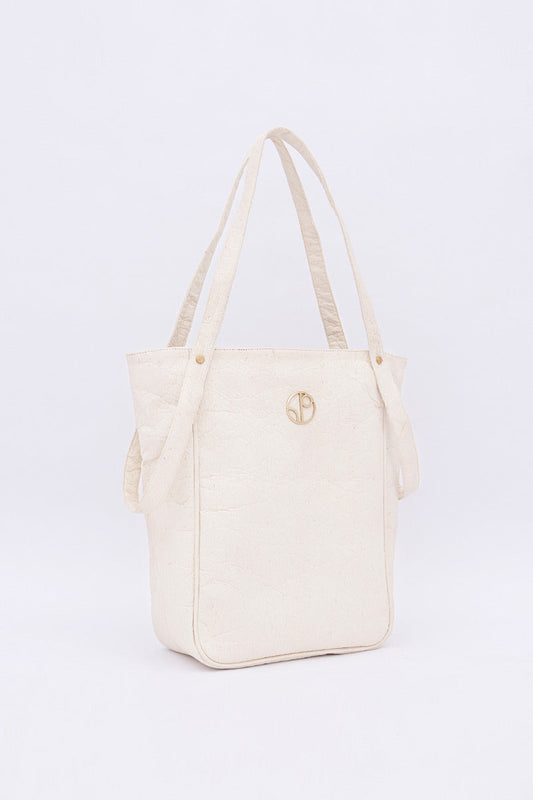 Tokyo Totebag Pinatex - Latte White