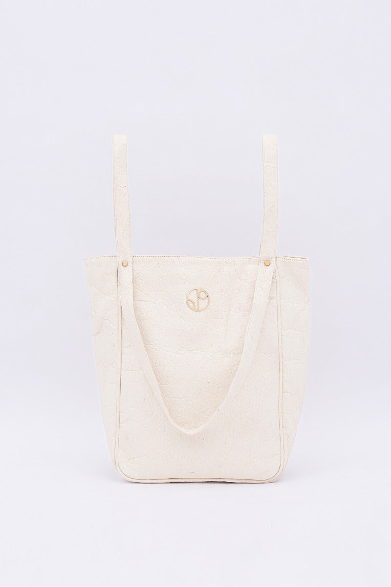 Tokyo Totebag Pinatex - Latte White