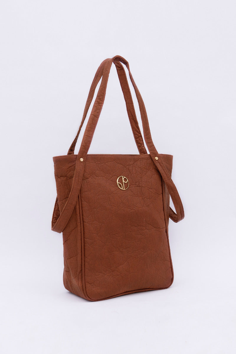 Tokyo Totebag Pinatex - Mocha Brown