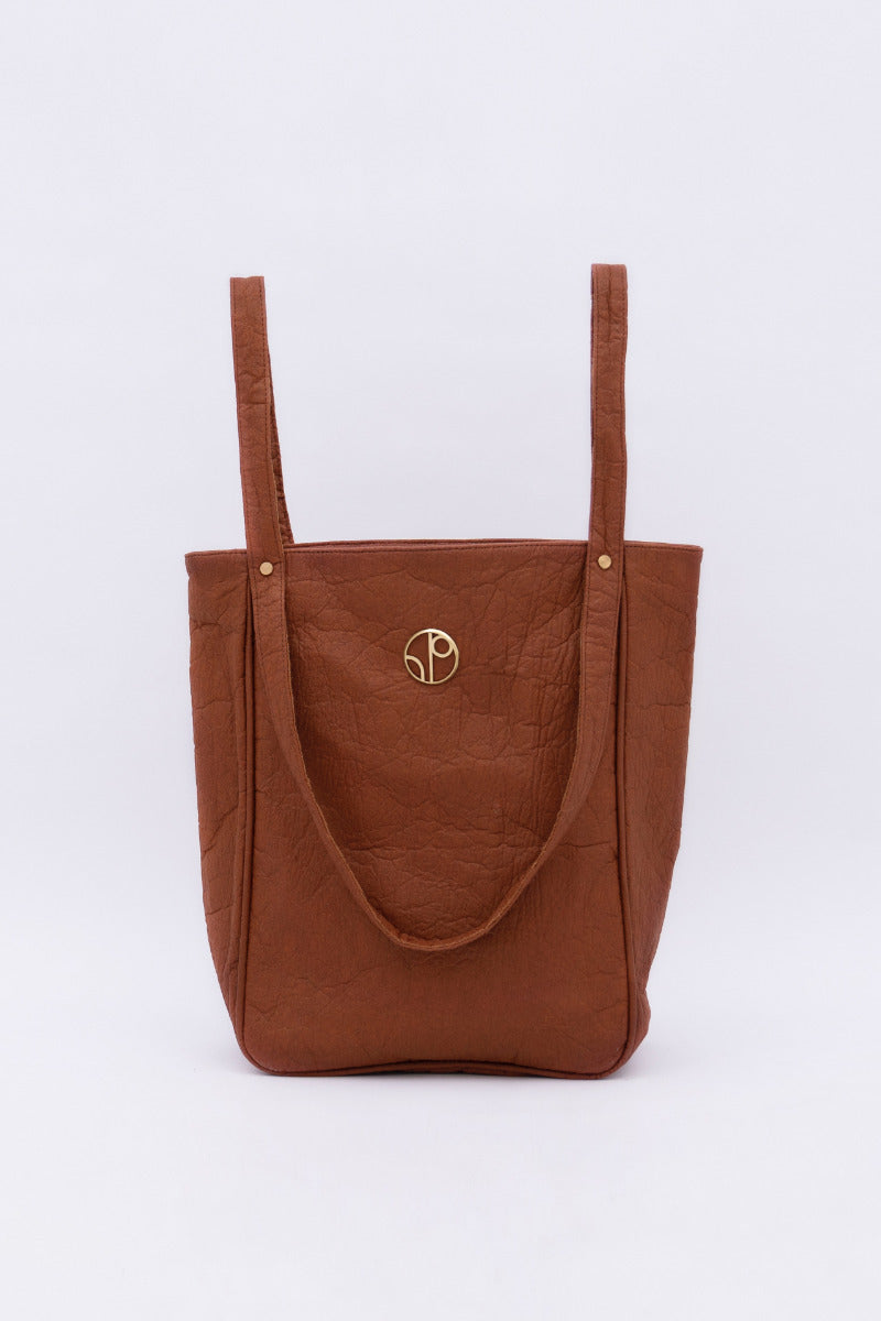 Tokyo Totebag Pinatex - Mocha Brown